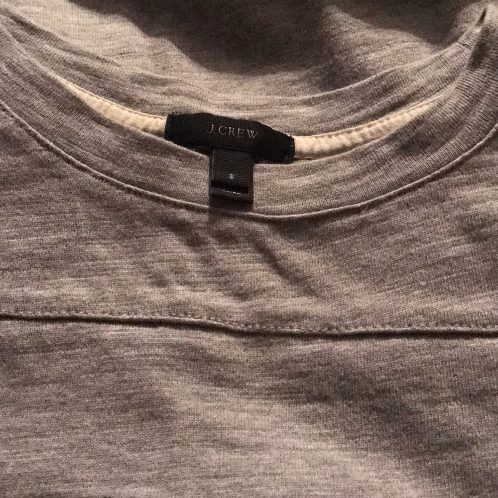 J Crew Grey Varsity Side Zip Dress - image 4